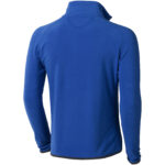 Brossard men's full zip fleece jacket – Blue back view