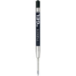 Parker Gel ballpoint pen refill (black ink) – Silver front view