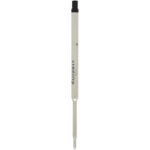 Waterman ballpoint pen refill (black ink) – Silver front view