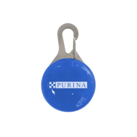 Custom LED Dog Collar Light Blue