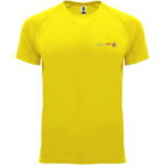 Bahrain short sleeve kids sports t-shirt – Yellow with logo