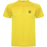 Montecarlo short sleeve kids sports t-shirt – Yellow with logo