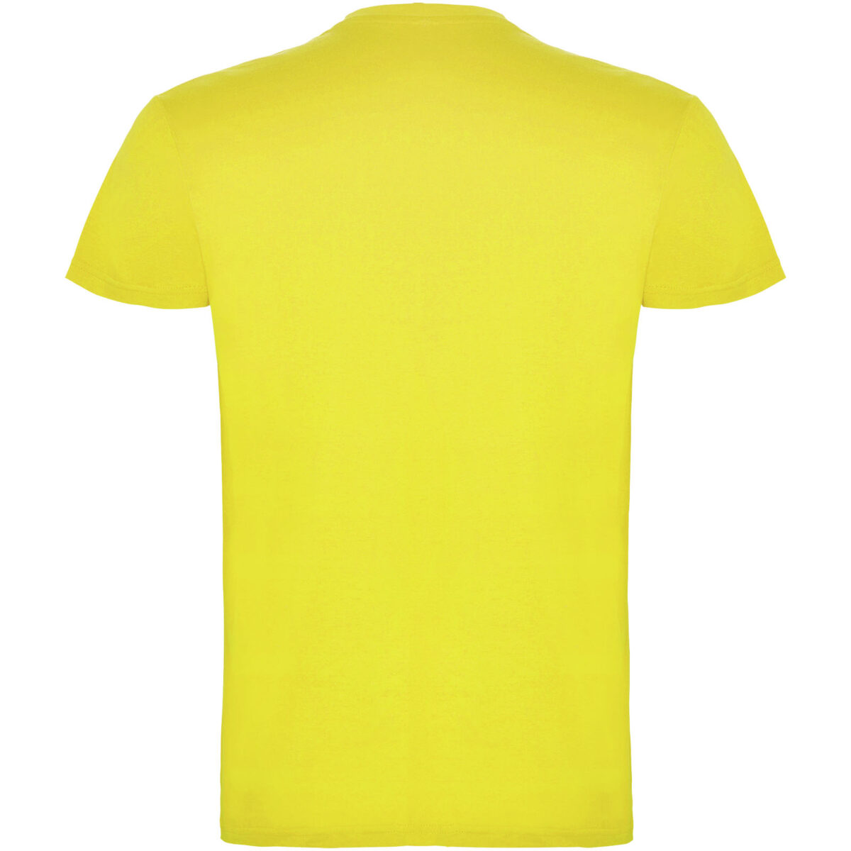 Beagle short sleeve kids t-shirt – Yellow back view