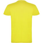 Beagle short sleeve kids t-shirt – Yellow back view