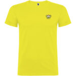 Beagle short sleeve kids t-shirt – Yellow with logo