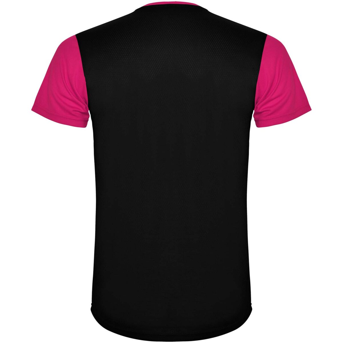 Detroit short sleeve kids sports t-shirt – Fuchsia back view
