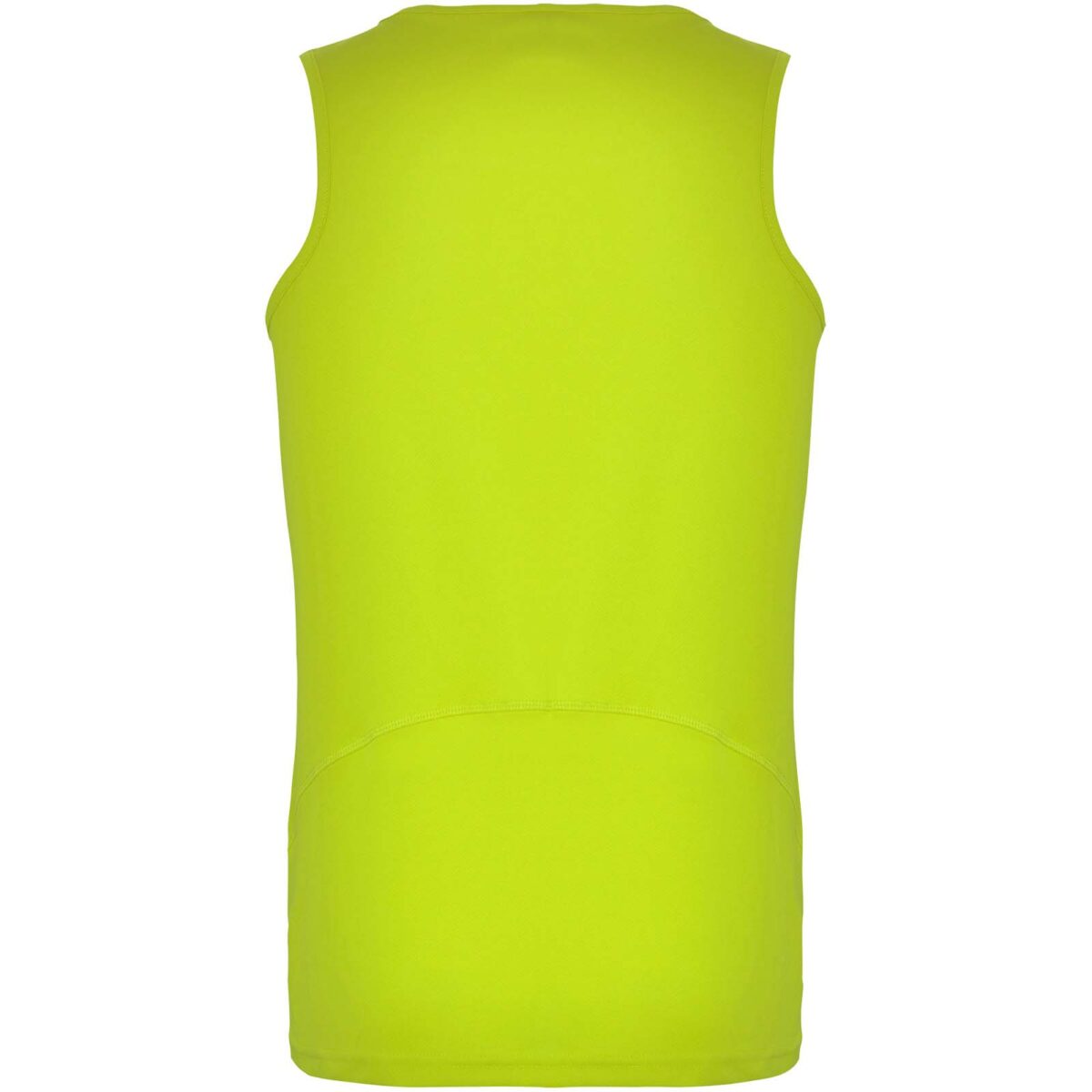 Andre men's sports vest – Fluor Yellow back view