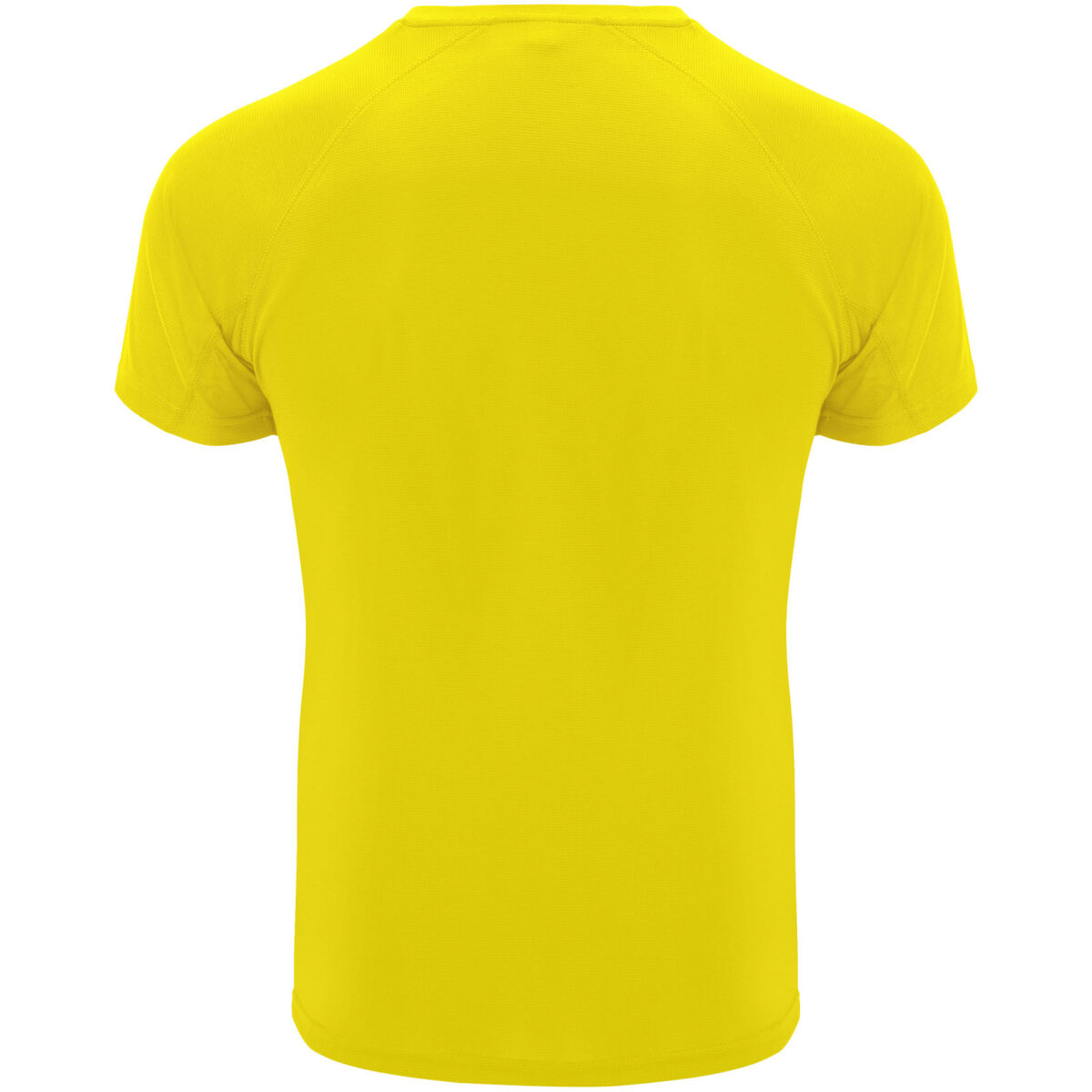Bahrain short sleeve men's sports t-shirt – Yellow back view