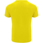 Bahrain short sleeve men's sports t-shirt – Yellow back view