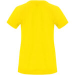 Bahrain short sleeve women's sports t-shirt – Yellow back view