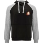 Badet unisex two-tone hoodie – Solid black with logo
