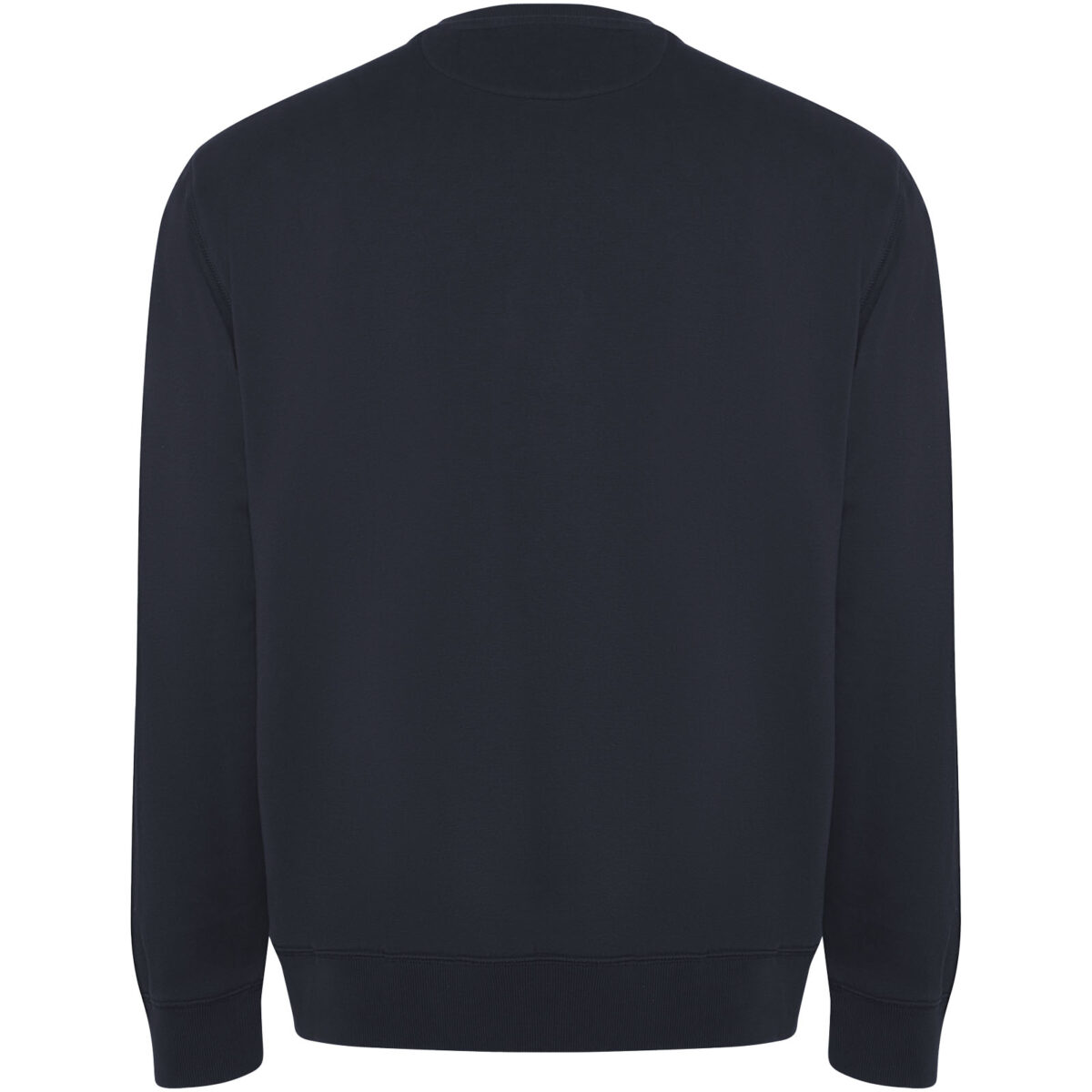 Batian organic cotton unisex crewneck sweater – Navy Blue back view