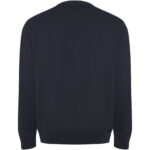 Batian organic cotton unisex crewneck sweater – Navy Blue back view