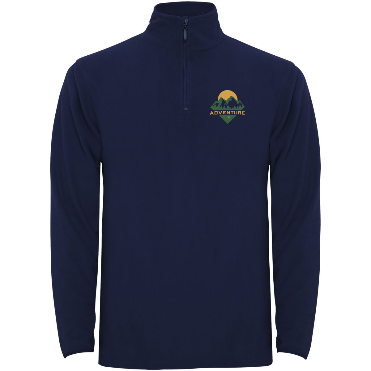 Himalaya men's quarter zip fleece jacket – Navy Blue with logo
