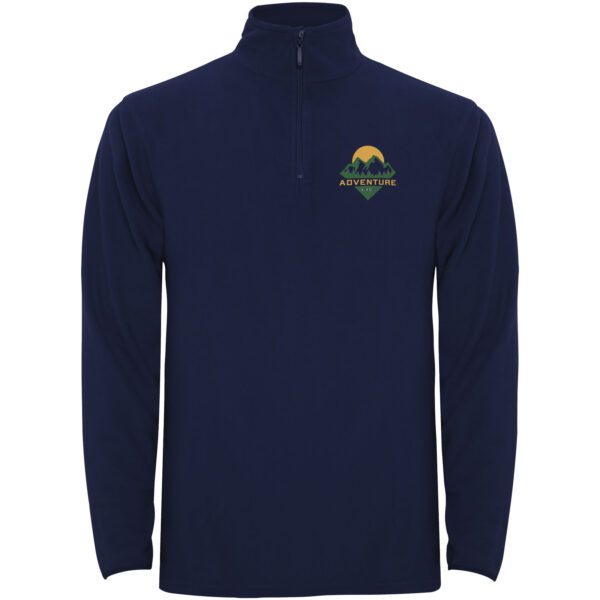 Himalaya men's quarter zip fleece jacket – Navy Blue with logo