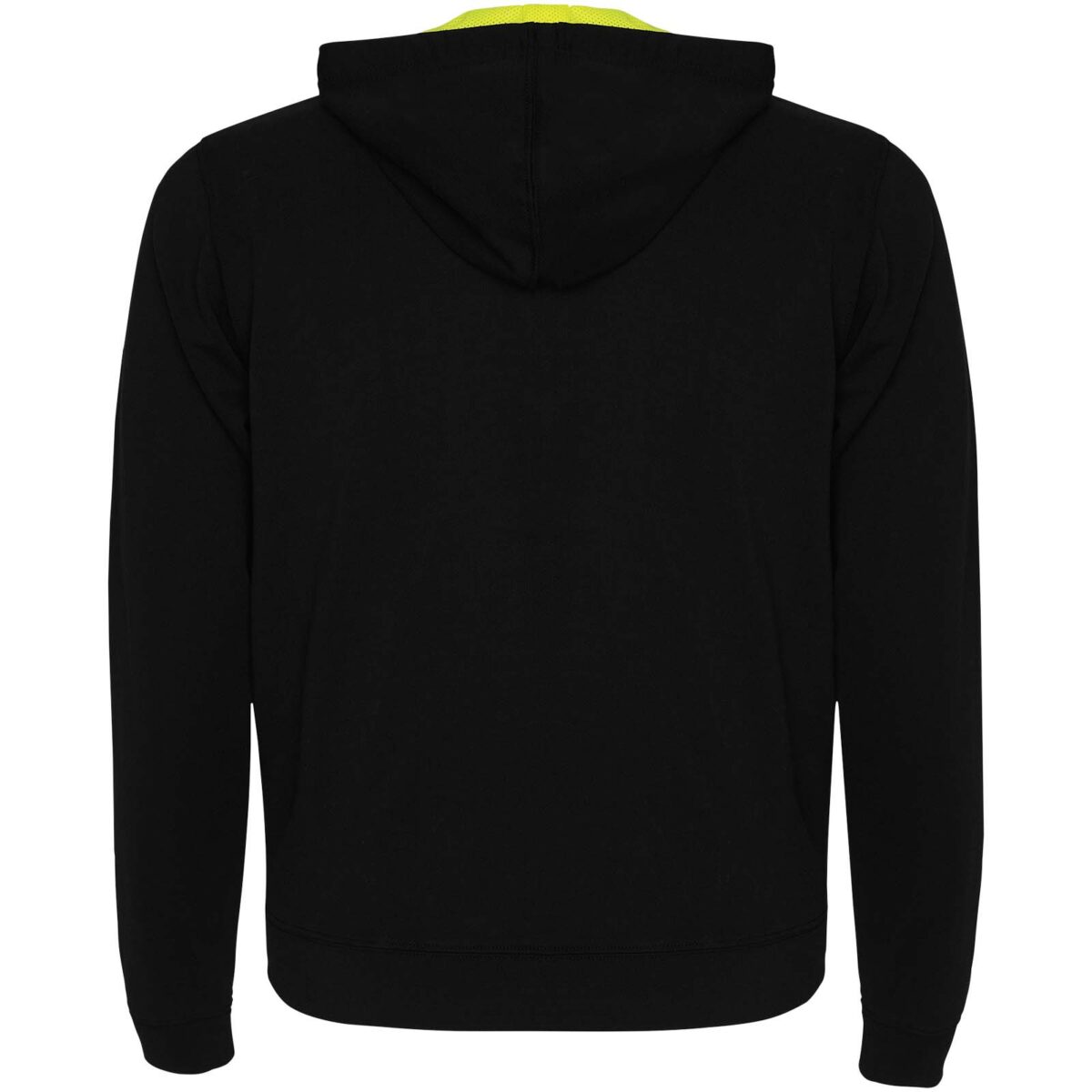 Fuji unisex sweat jacket – Solid black back view