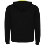 Fuji unisex sweat jacket – Solid black back view