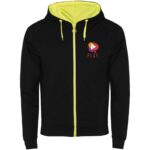 Fuji unisex sweat jacket – Solid black with logo