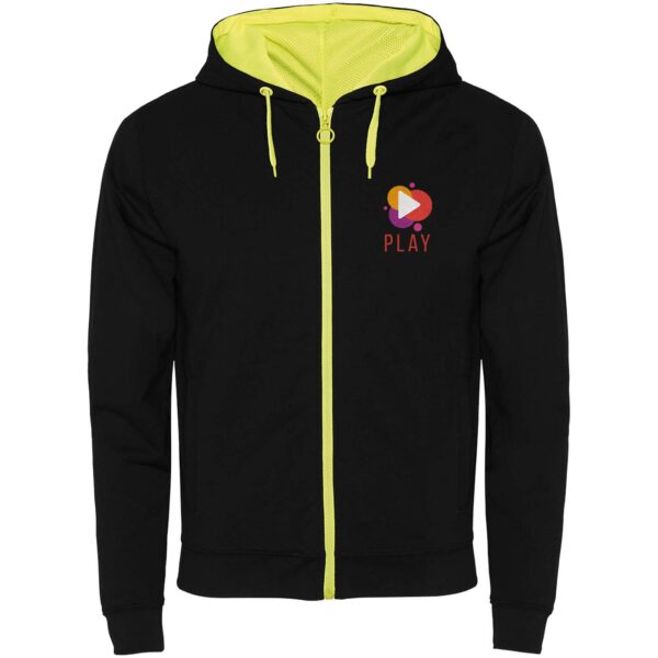 Fuji unisex sweat jacket – Solid black with logo