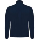 Luciane men's full zip fleece jacket – Navy Blue back view