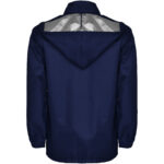 Escocia unisex lightweight rain jacket – Navy Blue back view