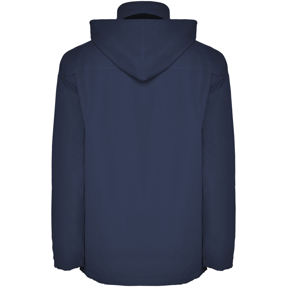 Europa unisex insulated jacket – Navy Blue back view