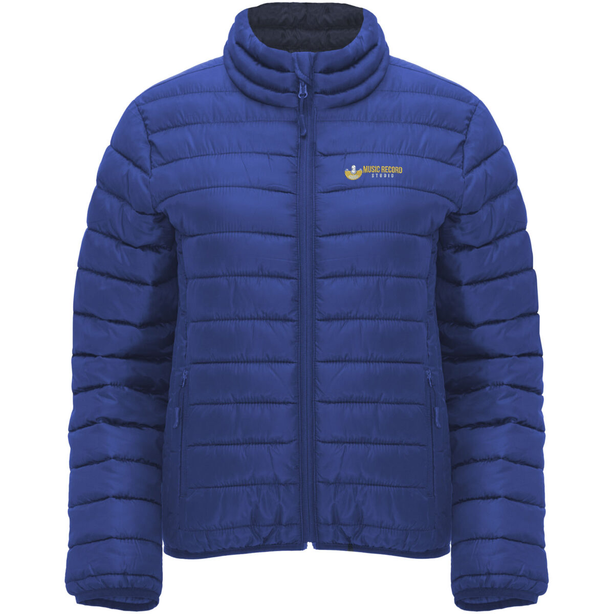 Finland women's insulated jacket – Electric Blue with logo