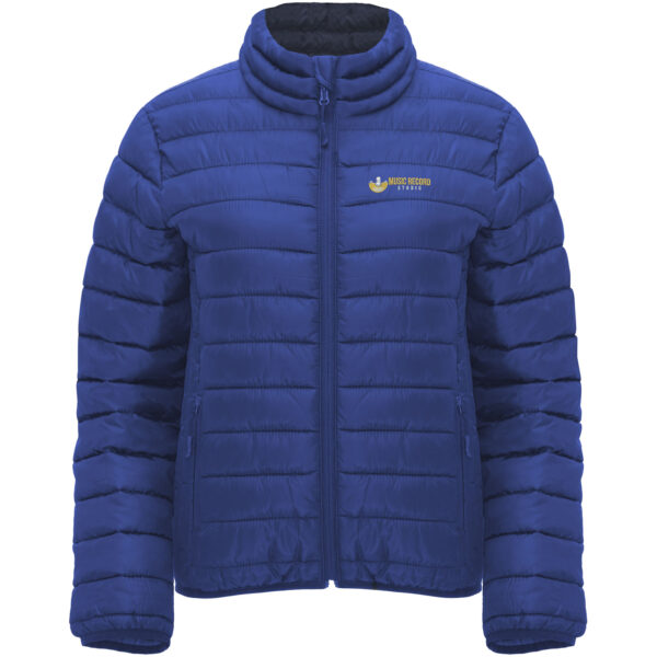 Finland women's insulated jacket – Electric Blue with logo