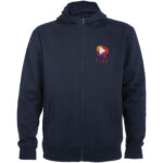 Montblanc unisex full zip hoodie – Navy Blue with logo