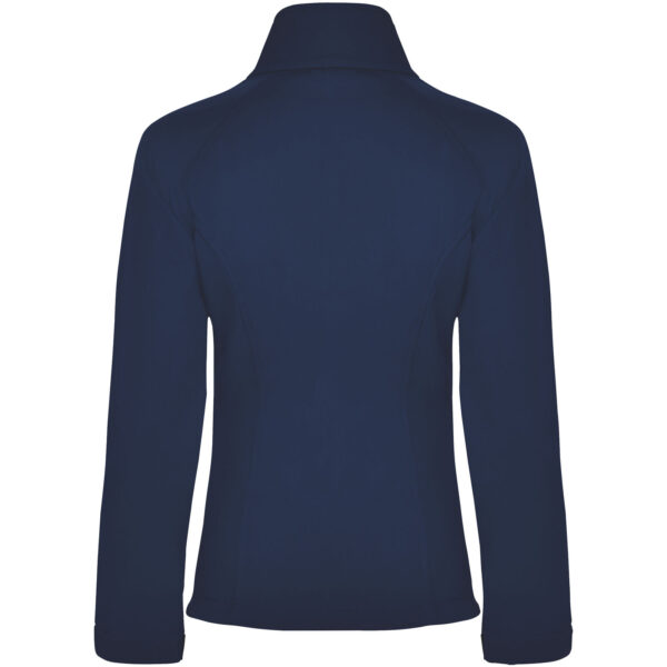 Antartida women's softshell jacket – Navy Blue back view