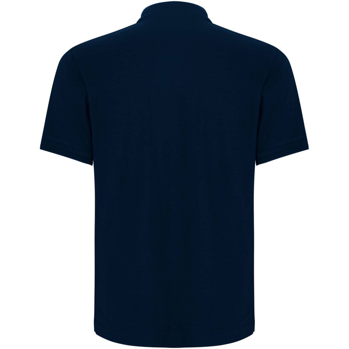 Centauro Premium short sleeve unisex polo – Navy Blue back view
