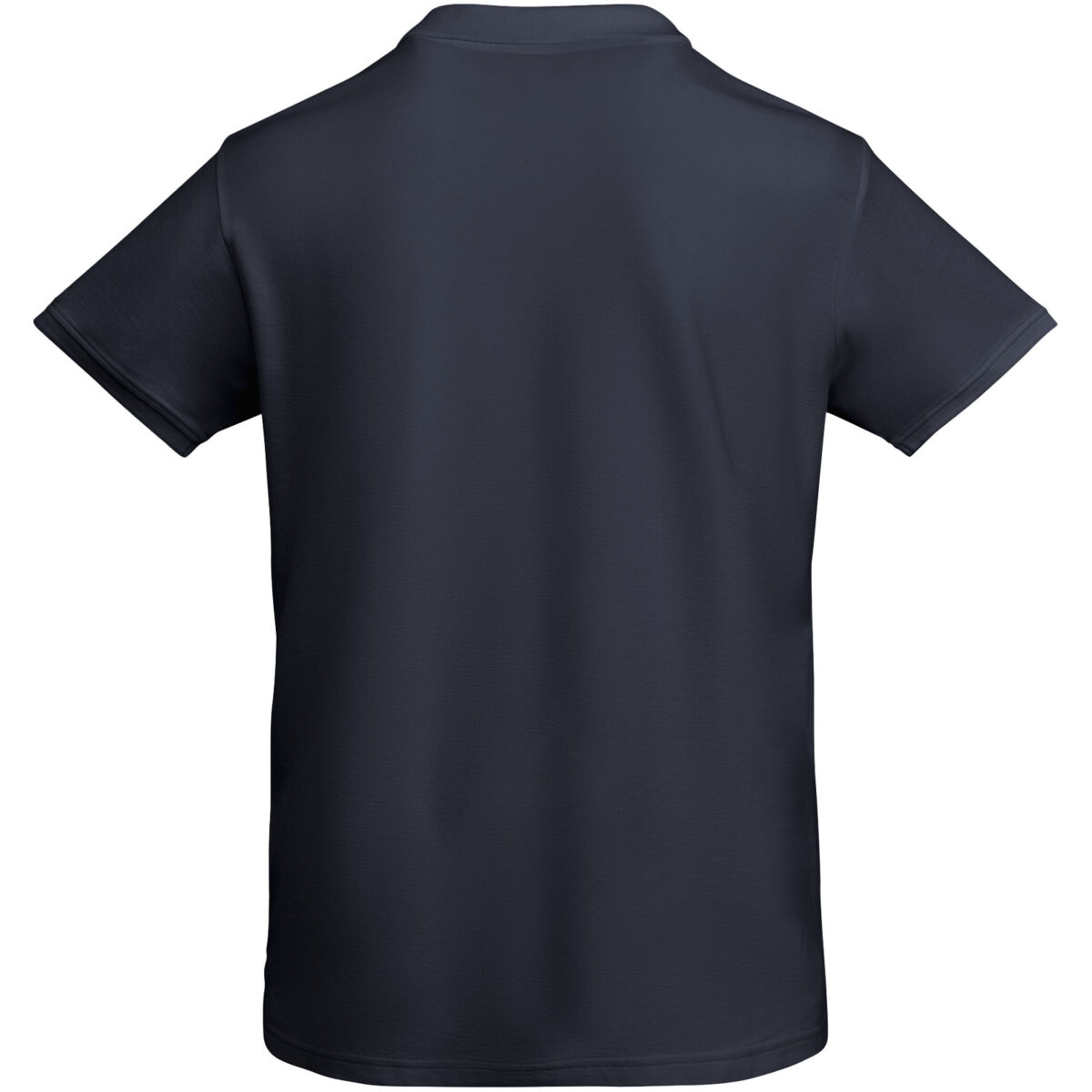 Prince organic cotton short sleeve men's polo – Navy Blue back view
