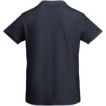Prince organic cotton short sleeve men's polo – Navy Blue back view