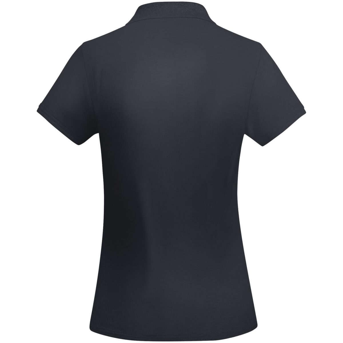 Prince organic cotton short sleeve women's polo – Navy Blue back view