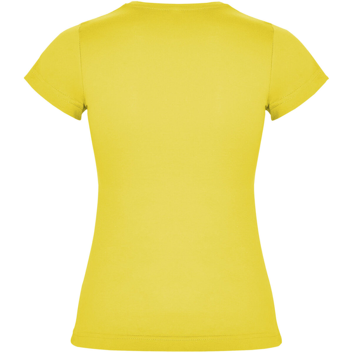 Jamaica short sleeve women's t-shirt – Yellow back view