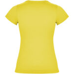 Jamaica short sleeve women's t-shirt – Yellow back view