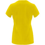 Capri short sleeve women's t-shirt – Yellow back view