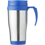 Sanibel 400 ml insulated mug – Silver front view
