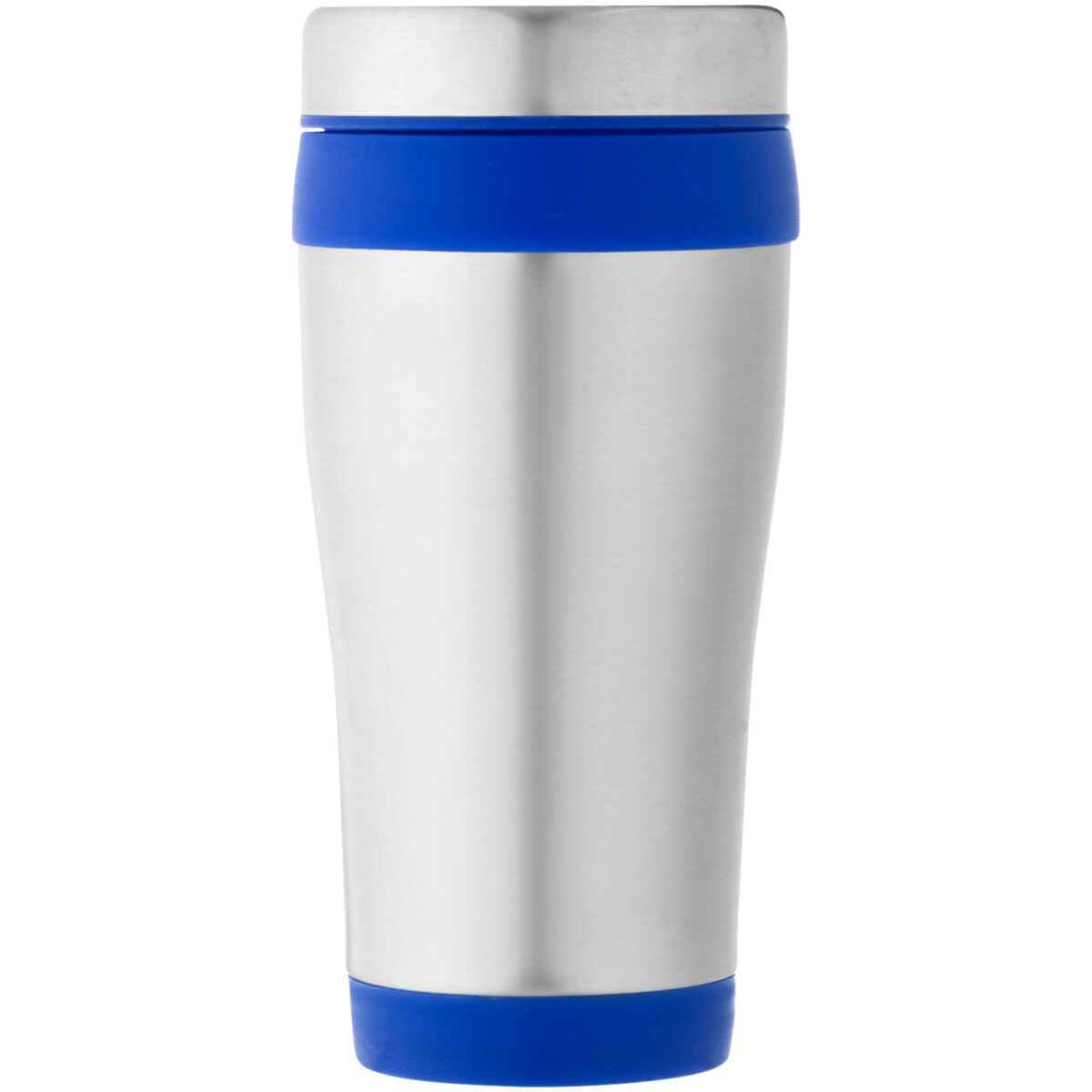 Elwood 410 ml insulated tumbler – Silver front view
