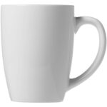 Bogota 350 ml ceramic mug – White front view