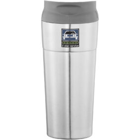 Zissou 500 ml insulated tumbler – Silver with logo