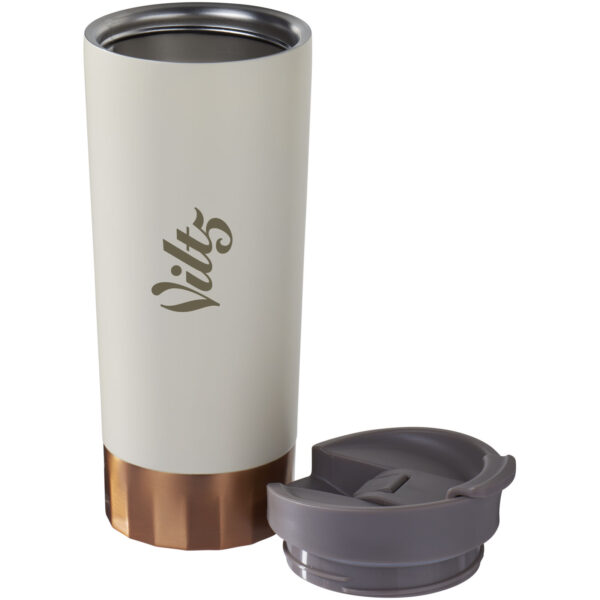 Peeta 500 ml copper vacuum insulated tumbler – Chrome with logo