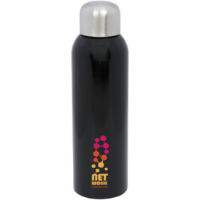 Guzzle 820 ml water bottle – Solid black with logo