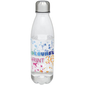 Cove 685 ml water bottle – Transparent clear with logo