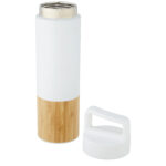 Torne 540 ml copper vacuum insulated stainless steel bottle with bamboo outer wall – White extra view
