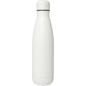 Cove 500 ml vacuum insulated stainless steel bottle – White front view