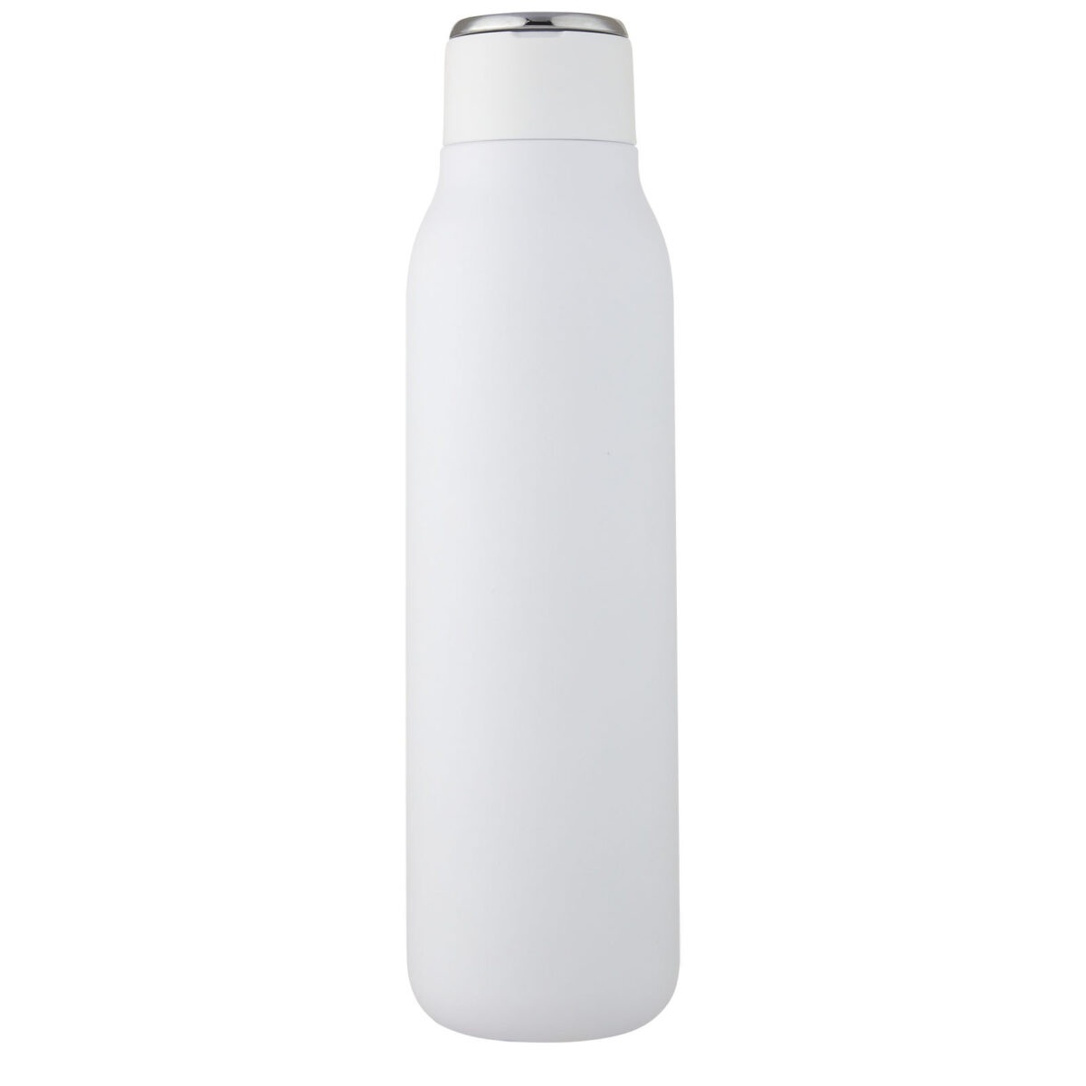 Marka 600 ml copper vacuum insulated bottle with metal loop – White front view