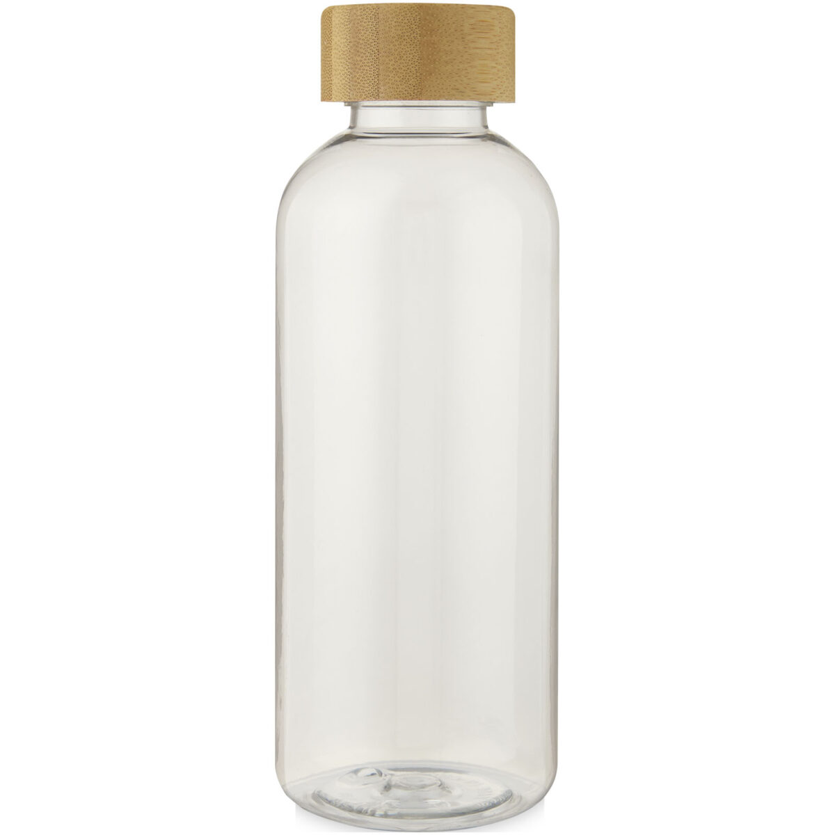Ziggs 650 ml recycled plastic water bottle – Transparent front view