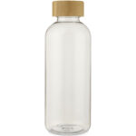 Ziggs 650 ml recycled plastic water bottle – Transparent front view