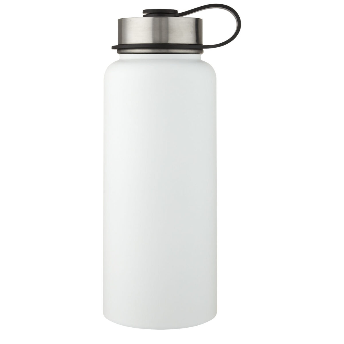 Supra 1 L copper vacuum insulated sport bottle with 2 lids – White front view